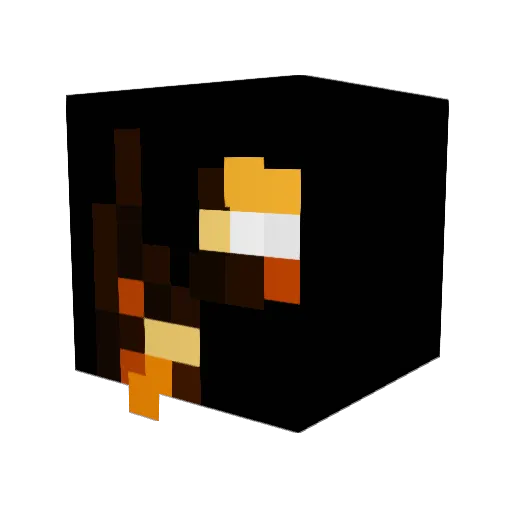 GotToRun Minecraft avatar head, 3D render