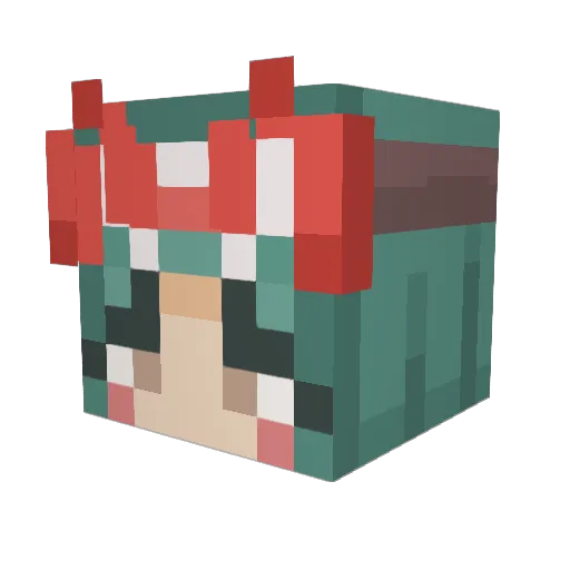 Got_Clarity Minecraft avatar head, 3D render