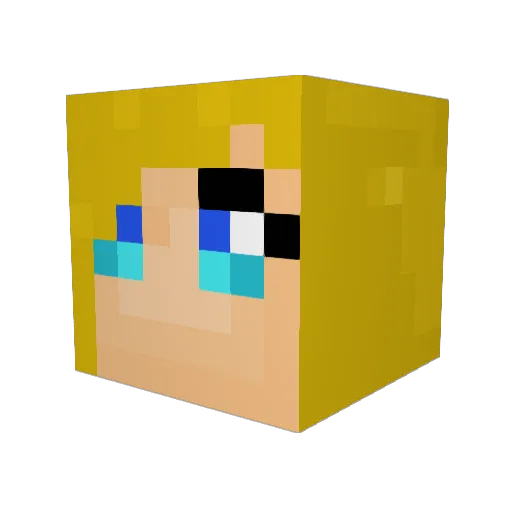 Gotauros Minecraft avatar head, 3D render