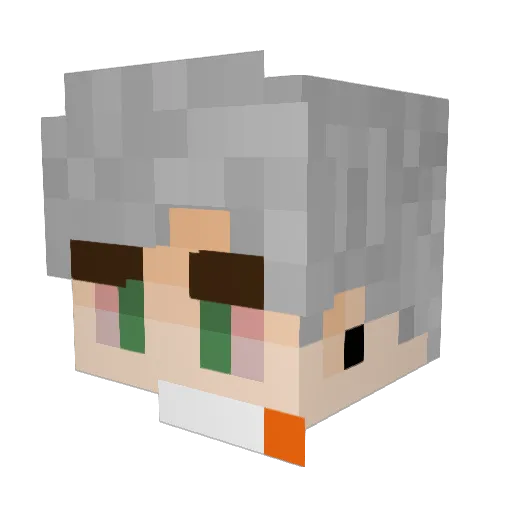 Gotays Minecraft avatar head, 3D render