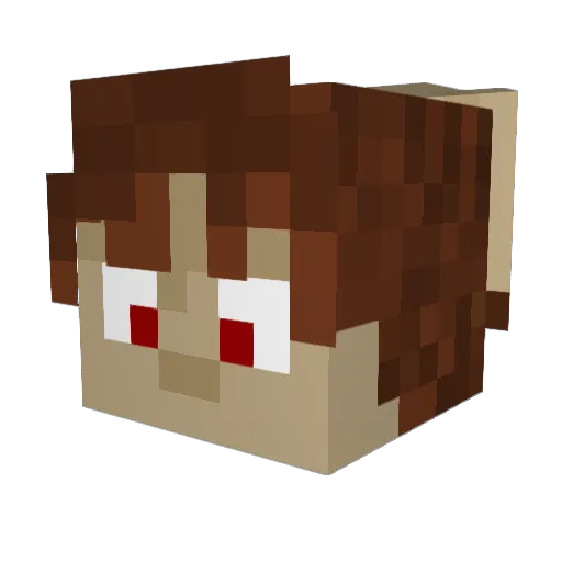 Goten38897 Minecraft avatar head, 3D render