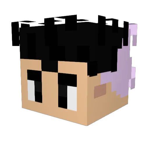 Gotenks588 Minecraft avatar head, 3D render