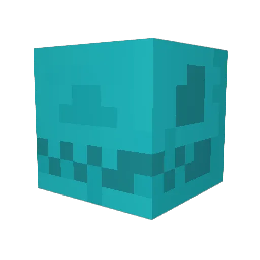 Goterina Minecraft avatar head, 3D render