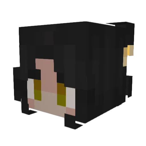 GothAle Minecraft avatar head, 3D render