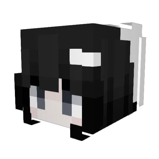 GothBunnyGirl Minecraft avatar head, 3D render