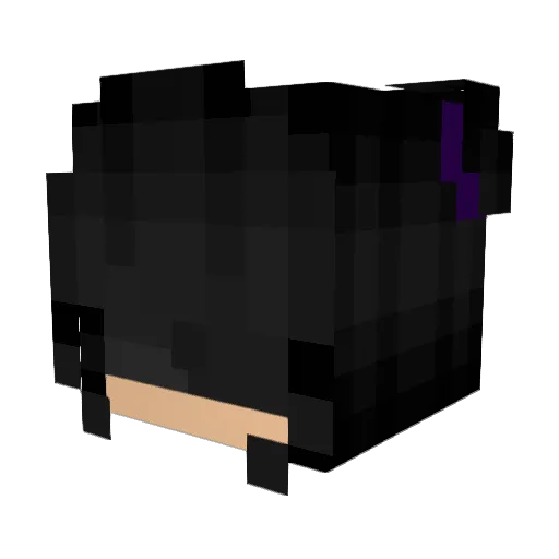 GothCherri Minecraft avatar head, 3D render
