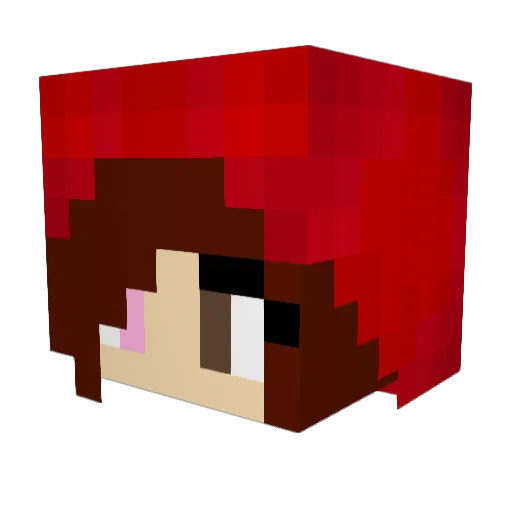GothGirlAssassin Minecraft avatar head, 3D render