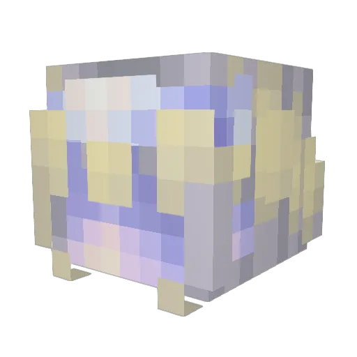 GothMakima Minecraft avatar head, 3D render