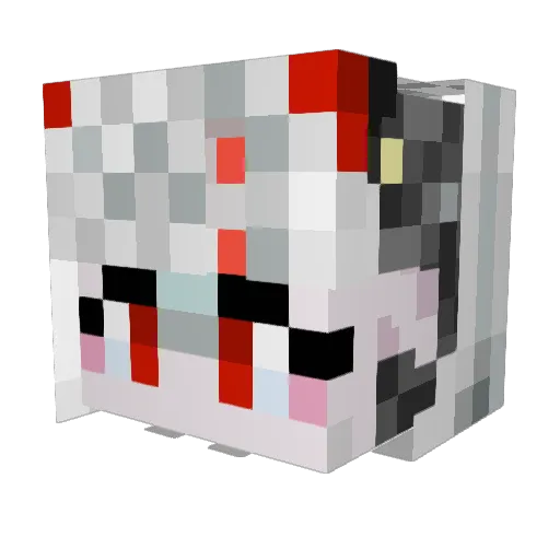 GothMommyFeet21 Minecraft avatar head, 3D render