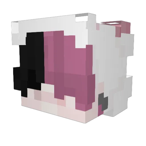 GothSomnia Minecraft avatar head, 3D render