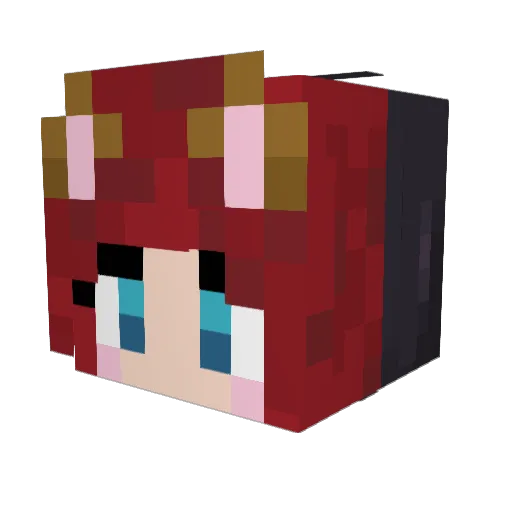 Goth_Mommy666 Minecraft avatar head, 3D render