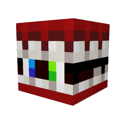 GothaMinecraft Minecraft avatar head, 3D render
