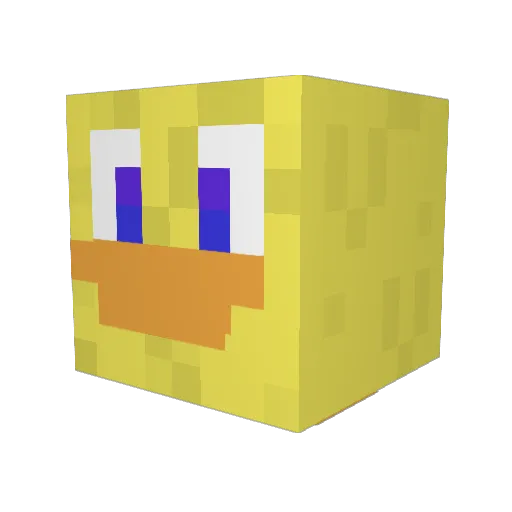 GothamLol Minecraft avatar head, 3D render