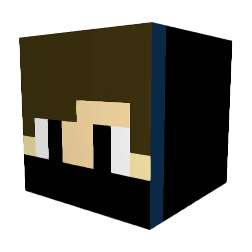 Gotheshick Minecraft avatar head, 3D render