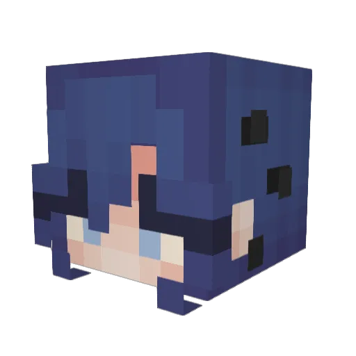 GothicPainter53 Minecraft avatar head, 3D render