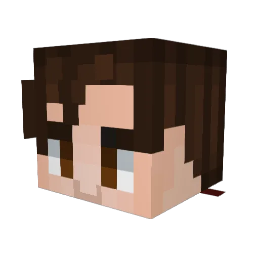 Gothic_Archer974 Minecraft avatar head, 3D render