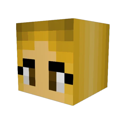 Gothic_firebird Minecraft avatar head, 3D render