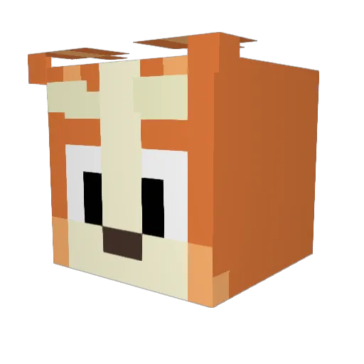 GothiccRaven Minecraft avatar head, 3D render