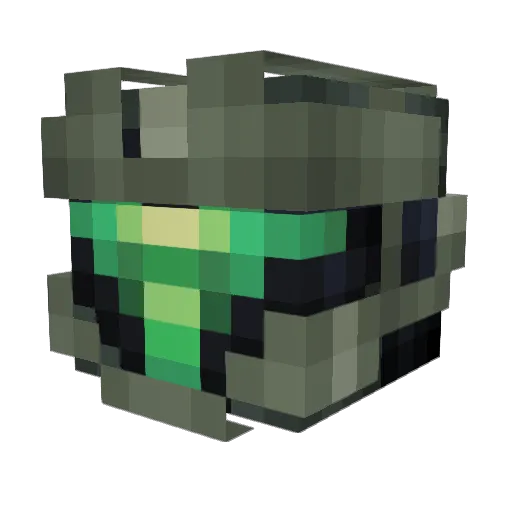 GoticSlap Minecraft avatar head, 3D render
