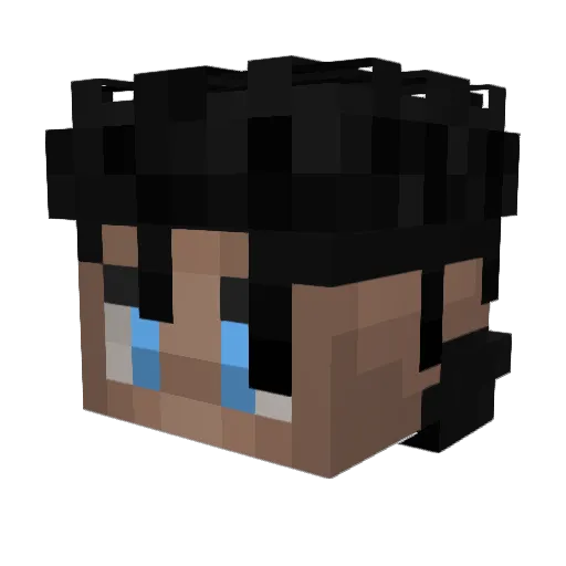 Gotikv2 Minecraft avatar head, 3D render