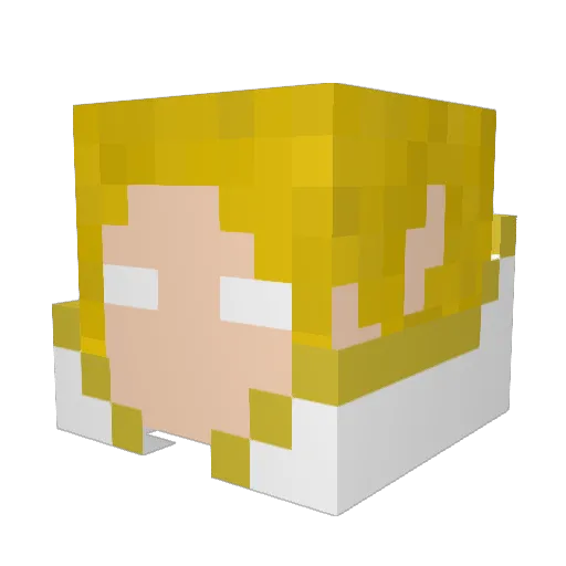 Goto_Chan Minecraft avatar head, 3D render