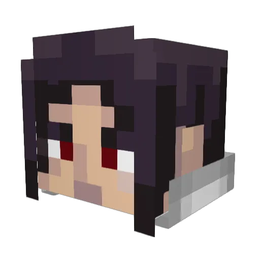 Gotrunks Minecraft avatar head, 3D render