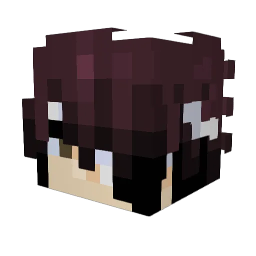 GottAE Minecraft avatar head, 3D render
