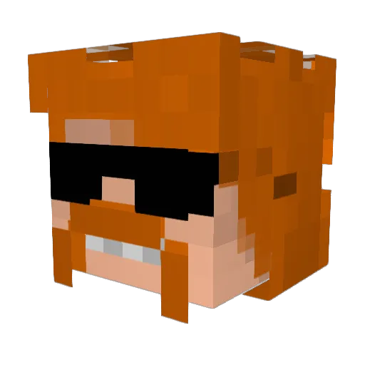 GottDerSpiele Minecraft avatar head, 3D render