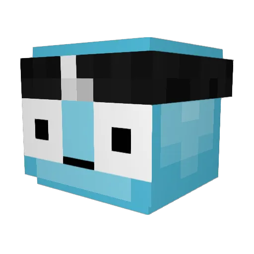 GottKili Minecraft avatar head, 3D render