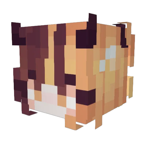 GottemsPH Minecraft avatar head, 3D render