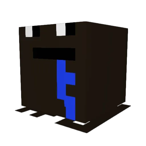 Gotti653 Minecraft avatar head, 3D render