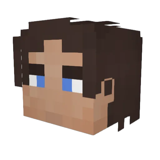 GottkaiserRobert Minecraft avatar head, 3D render