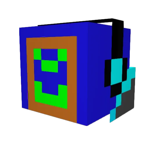 GottorpHD Minecraft avatar head, 3D render