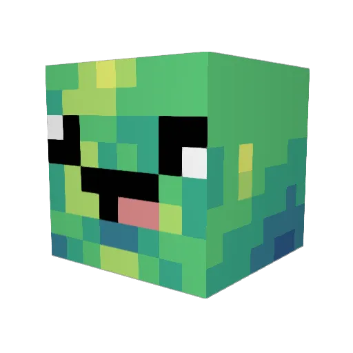 Gottskalk Minecraft avatar head, 3D render