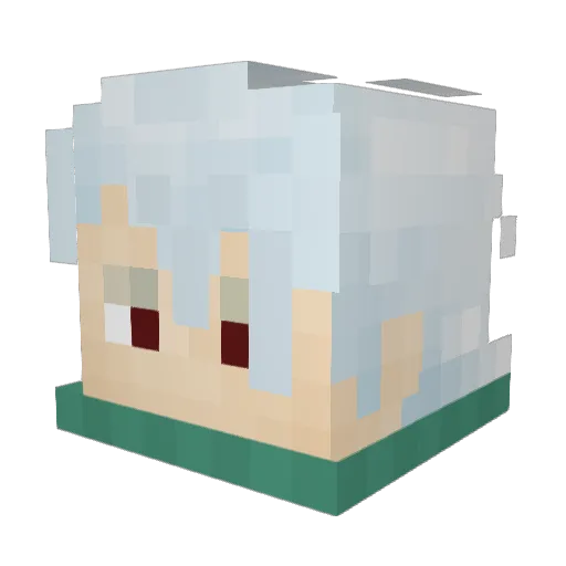 Gotzon Minecraft avatar head, 3D render