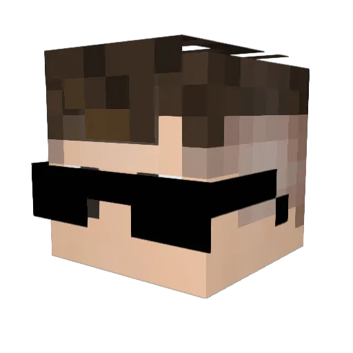 GouVeia22 Minecraft avatar head, 3D render
