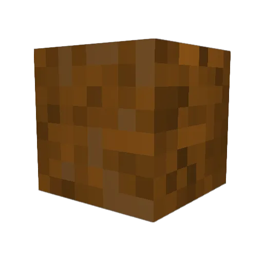 Gouachepaint Minecraft avatar head, 3D render