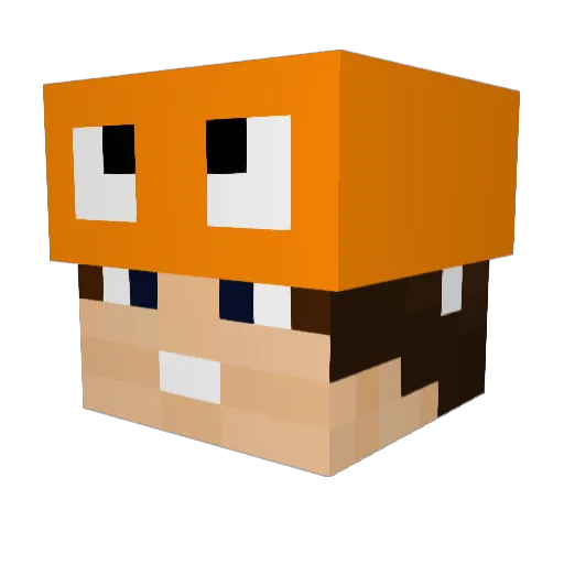 Goubydu67 Minecraft avatar head, 3D render