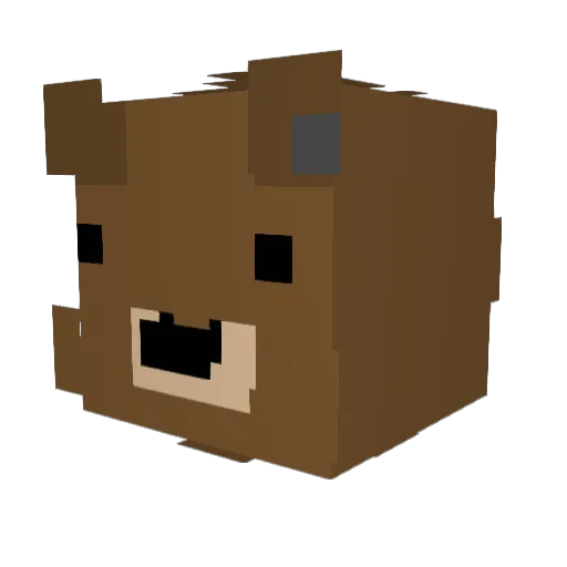 Gouda__ Minecraft avatar head, 3D render