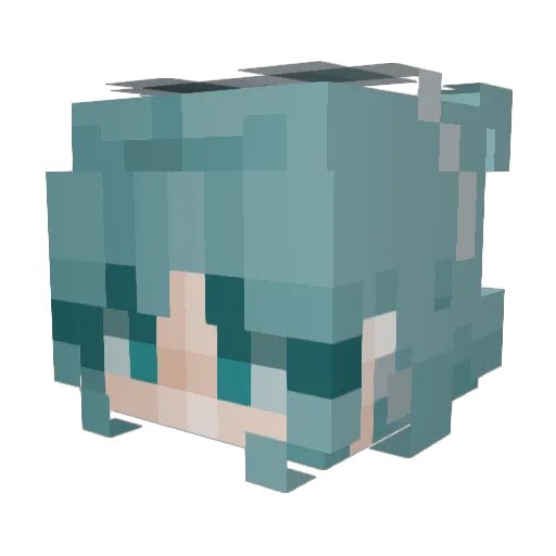 Goudge_sisters Minecraft avatar head, 3D render
