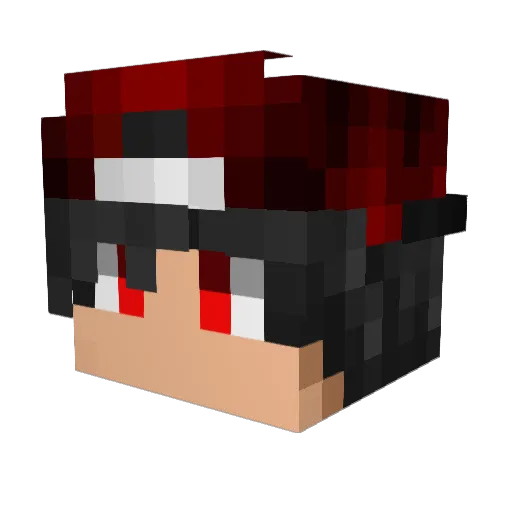 Goudkamp Minecraft avatar head, 3D render