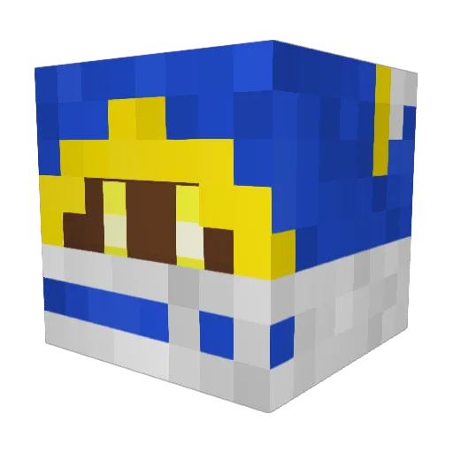 GoufBall117 Minecraft avatar head, 3D render