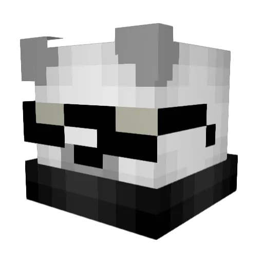 Goughmi Minecraft avatar head, 3D render