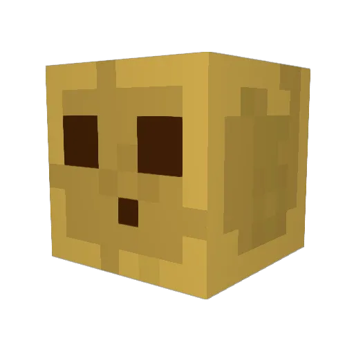 GoulashHarry Minecraft avatar head, 3D render