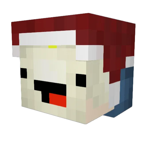 Gould_ Minecraft avatar head, 3D render
