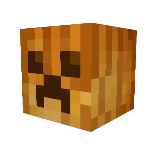 GourdBorn Minecraft avatar head, 3D render