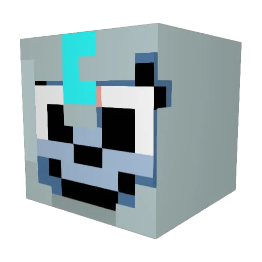 Gourdy752 Minecraft avatar head, 3D render