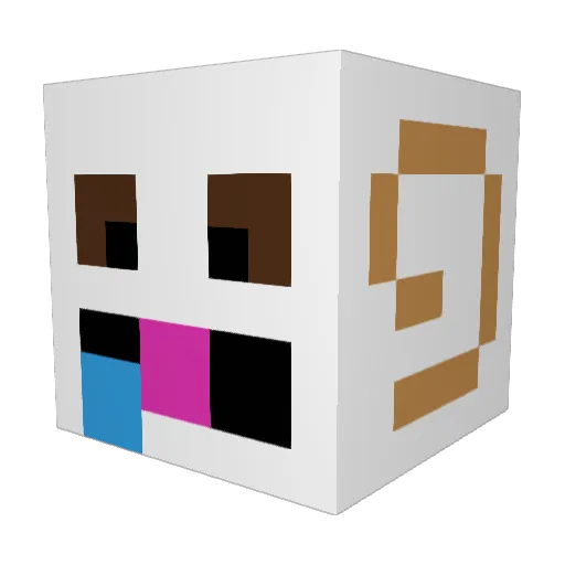Gout_King Minecraft avatar head, 3D render