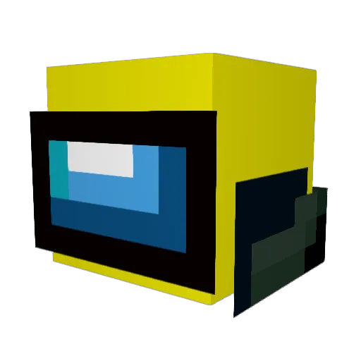 Goutzer Minecraft avatar head, 3D render