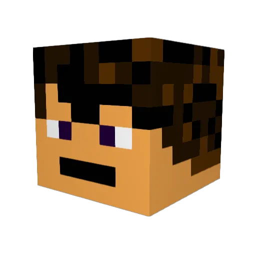 Goveit727 Minecraft avatar head, 3D render